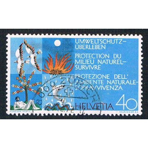 Switzerland 554 Used Clean earth 1972 (BP2833)
