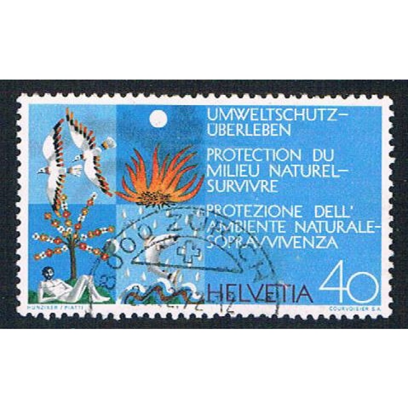 Switzerland 554 Used Clean earth 1972 (BP2833)
