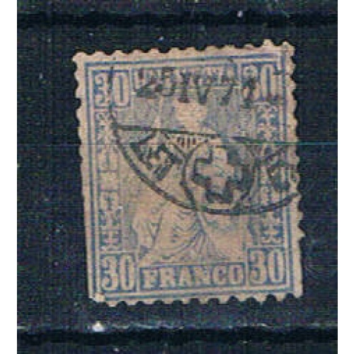 Switzerland 56 Used Single 1862 CV 9.50 (S1216)