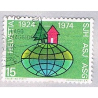 Switzerland 586 Used Pine and cabin 1974 (BP28624)