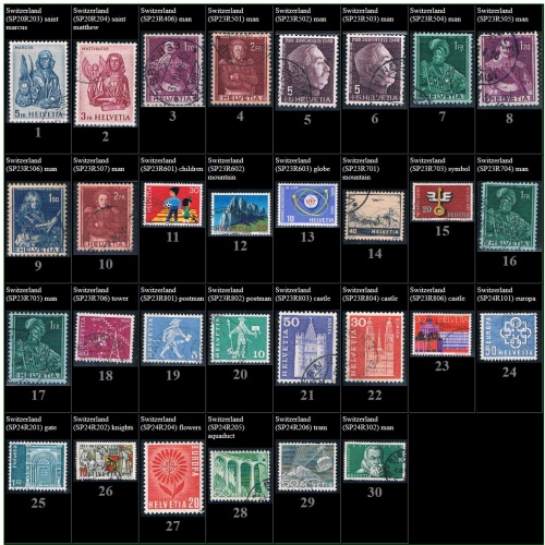 Switzerland mint and used (P1)