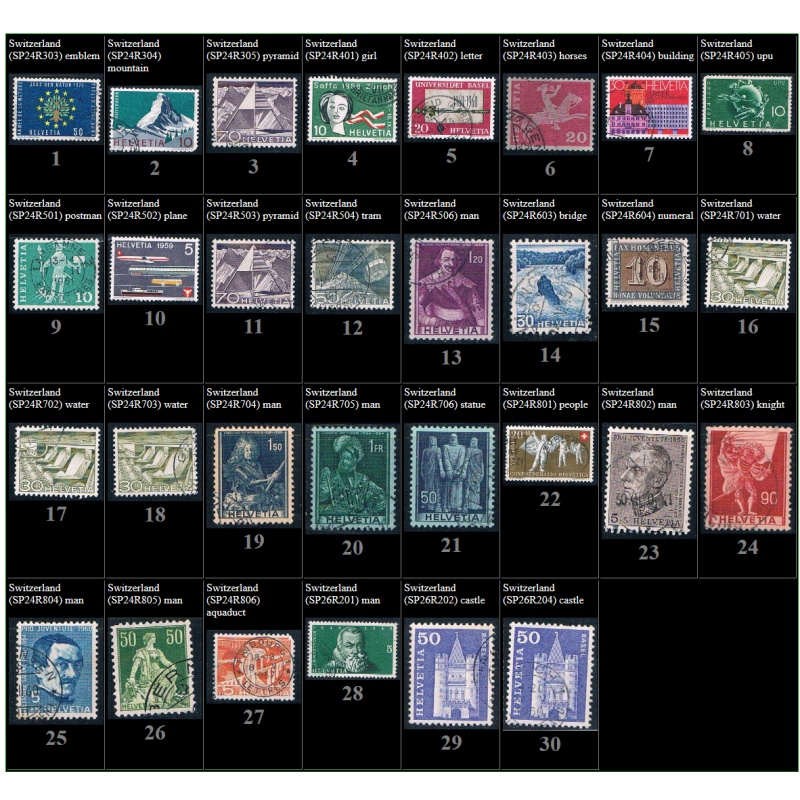 Switzerland mint and used (P2)