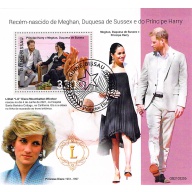 Guinea-Bissau 2022 CTO Sheet  Princess Harry and Meghan Markel Pricess Diana 1 value (TS0035)