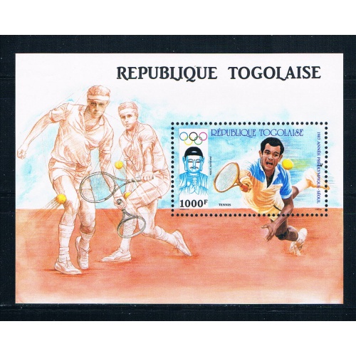 Togo 1443 Unused SS Tennis 1987 CV 7.50 (T0092)