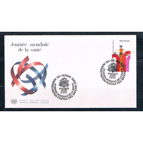UN 229 FDC Single Geneva Cachet 1972 (UNCV0341)+