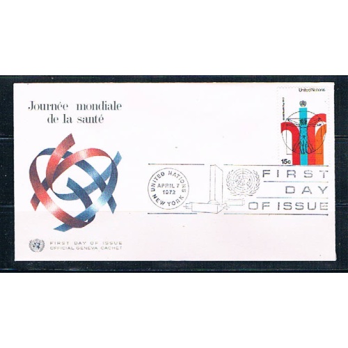 UN 230 FDC Single Geneva Cachet 1972 (UNCV0342)+