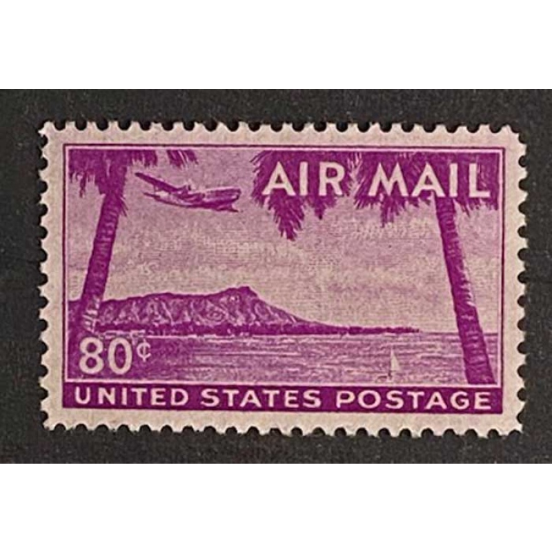 US C46 Mint OG NH XF-S93, 1952, $.80 Air Mail