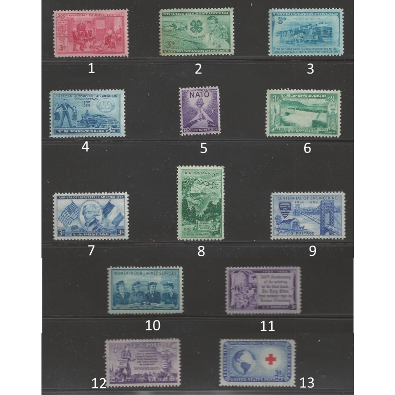 1952 USA Commemoratives mint