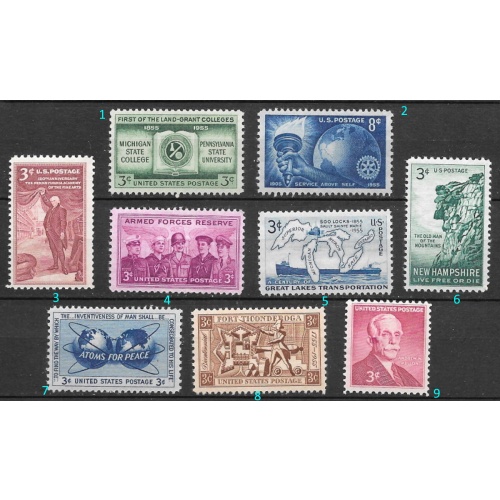 1955 USA Commemoratives mint