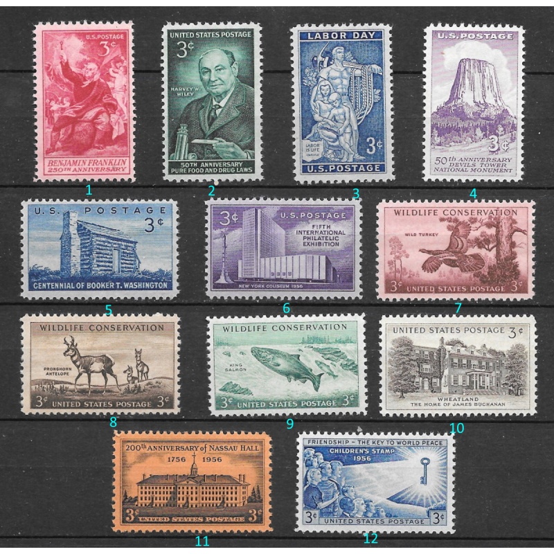 1956 USA Commemoratives mint