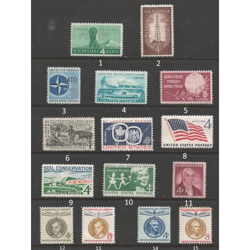 1959 USA Commemoratives mint