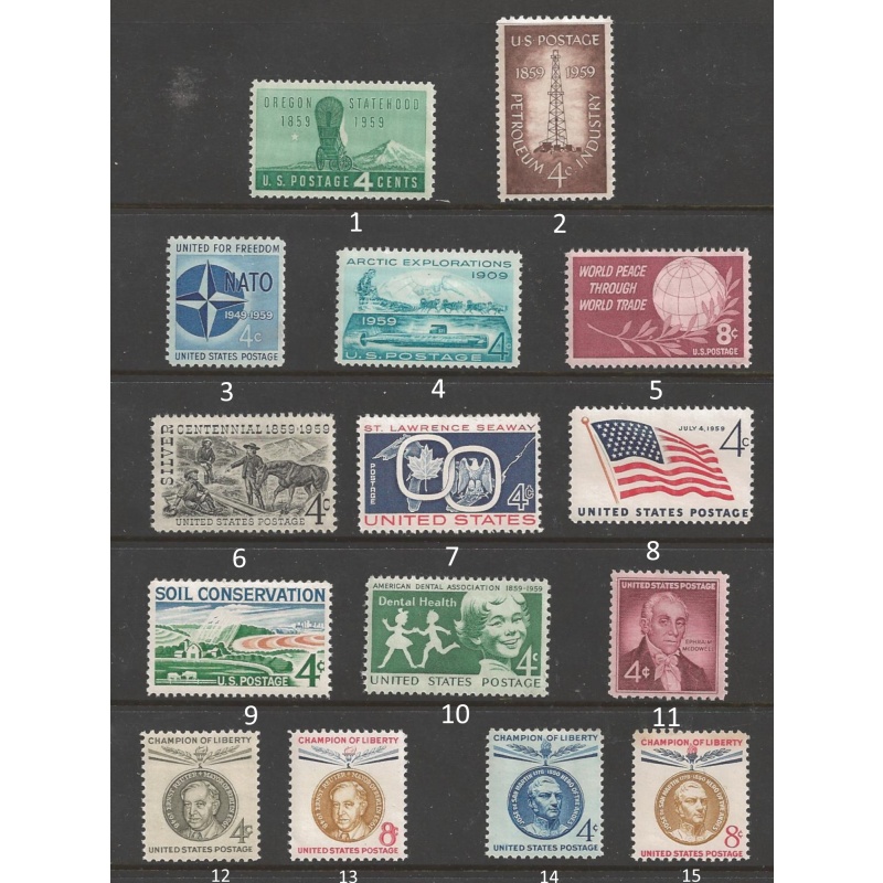 1959 USA Commemoratives mint
