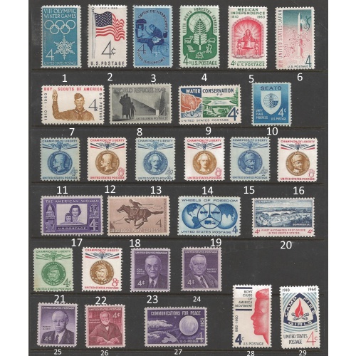 1960 USA Commemoratives mint