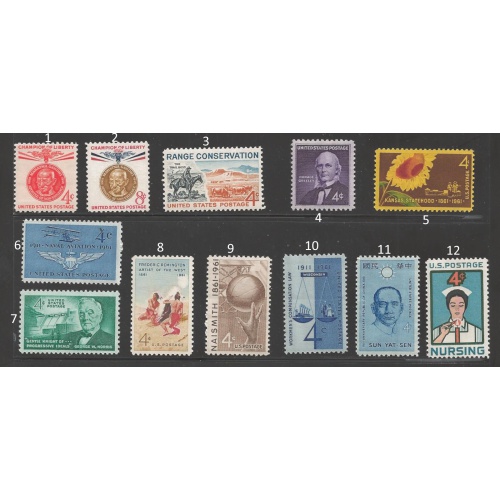 1961 USA Commemoratives mint