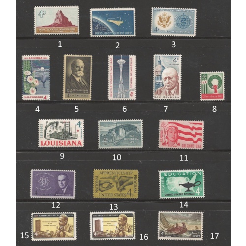 1962 USA Commemoratives mint
