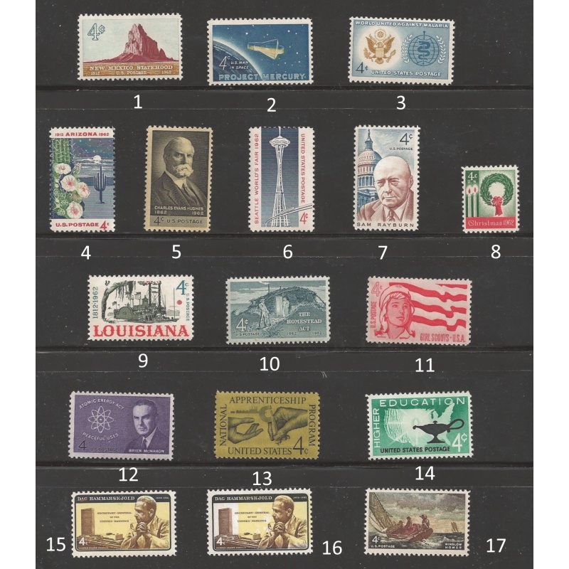 1962 USA Commemoratives mint