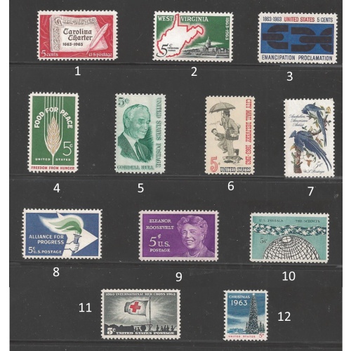 1963 USA Commemoratives mint