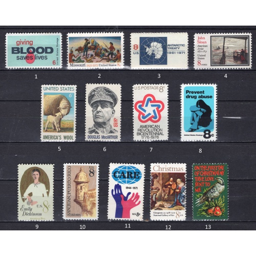 1971 USA Commemoratives mint