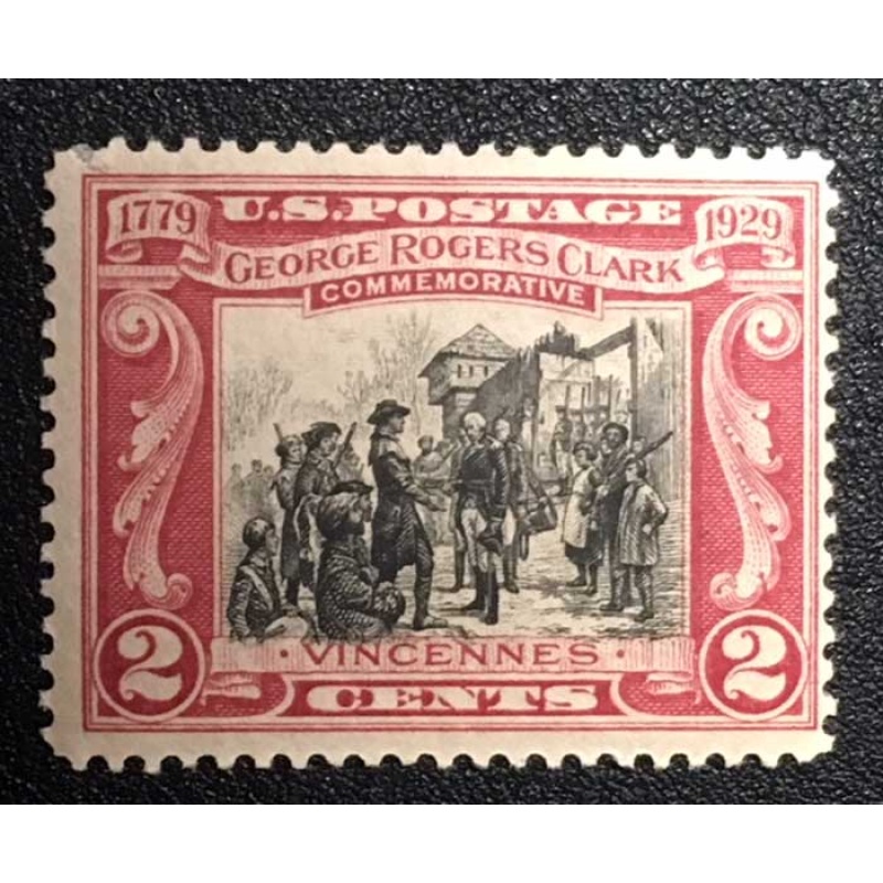 US Scott #651  George Rogers Clark  2c  MLH