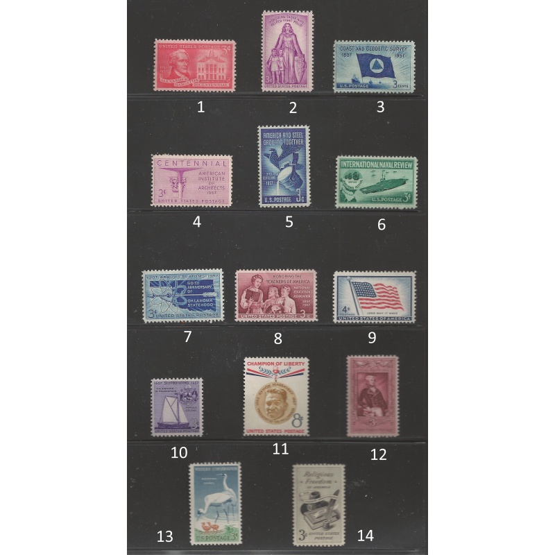 1957 USA Commemoratives mint