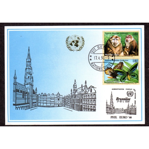 United Nations Geneva. FDC, Scott # 318, 320.  Lot 220314