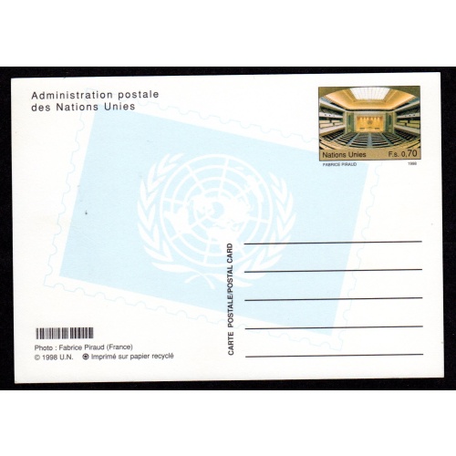 United Nations Geneva. Scott # UX13. unused.  Lot 220314