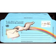 United Nations AEROGRAMME. Scott # UC18. unused.  Lot 220314
