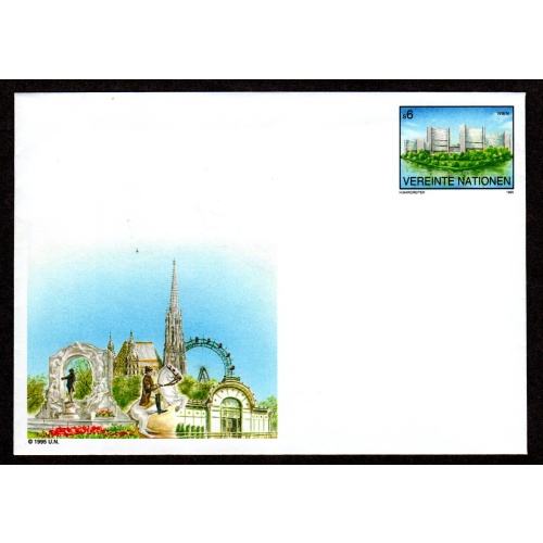 United Nations Vienna. Envelope, Scott # U1. unused  Lot 220314