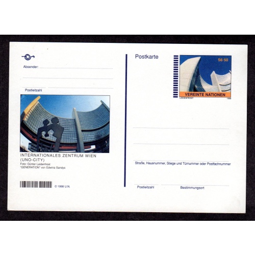 United Nations Vienna. Aerogramme, Scott # UC11. unused  Lot 220314