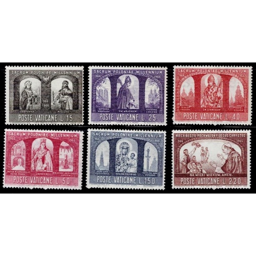 Vatican 433-438 MNH