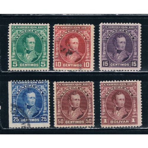 Venezuela 231-36 MU Short Set - 25c Gen. Jose de Sucre (V0500)
