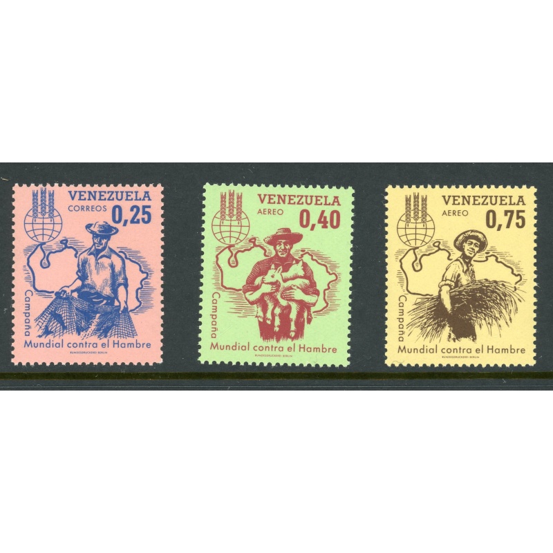 Venezuela 832, C826-C827 MNH 1963