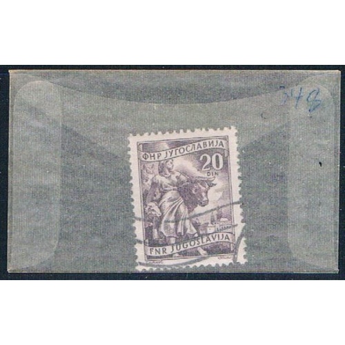 Yugoslavia 348 Used Livestock raising 1951 (YB0082)