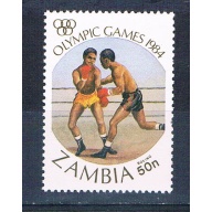 Zambia 307 Unused Olympics Boxing 1984 (Z0006)+