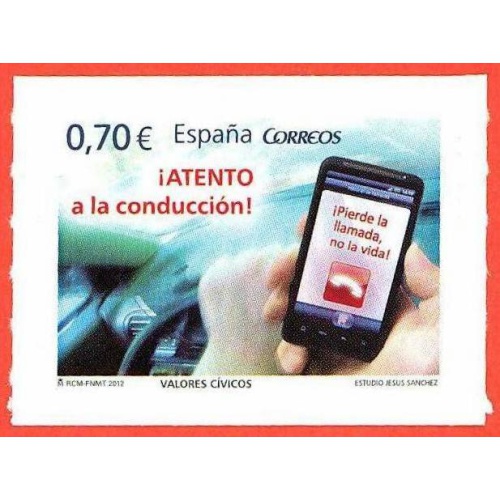 España. 2012. Driving. Security. Mobile Phone