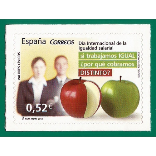 España. 2013. Civic values. Pay Equity