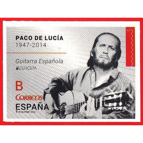 España. 2014. EUROPA Cept. Paco de Lucia. Guitar player