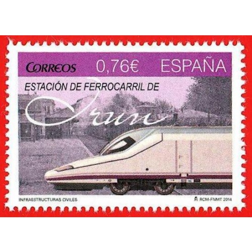 España. 2014. Railway Station. Irun. AVE. Spanish high-speed