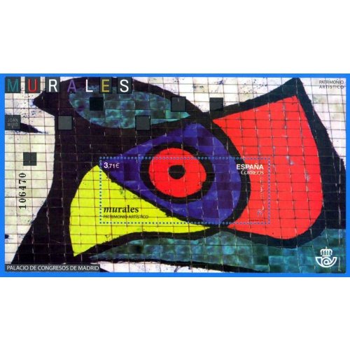 España. 2015. Artistic Heritage. Murals. Joan Miro