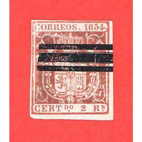España. 1854. Scott # 28. Used Stamp