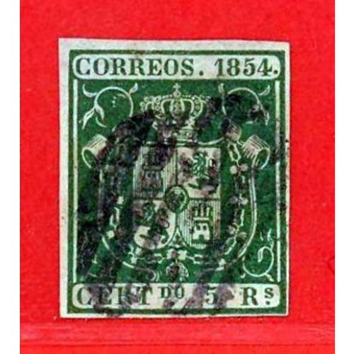 España. 1854. Scott # 29. Used Stamp