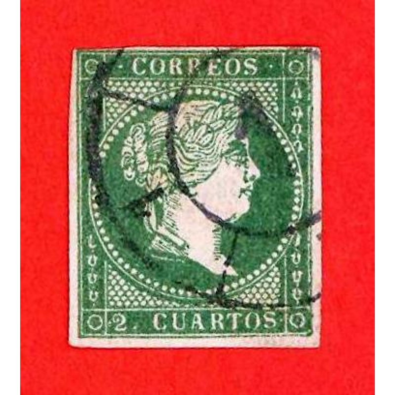 España. 1855. Scott # 40. Used Stamp