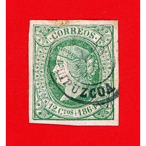 España. 1864. Scott # 63. Used Stamp