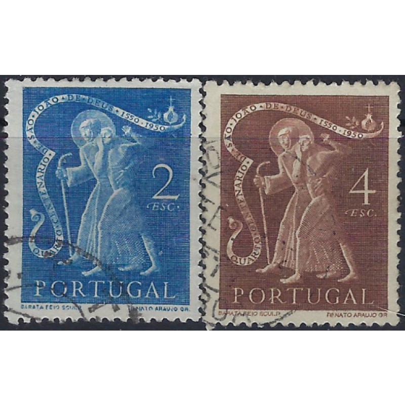 Portugal 725-26 Used 1950 issues (ad1007)