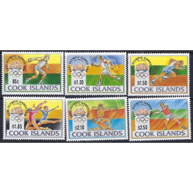 Cook Is 1203-08 MNH 1996 Olympics (ad1027)