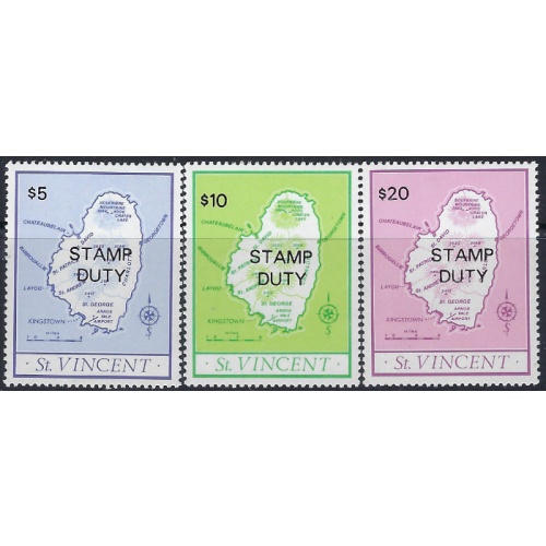 St Vincent AR1-3 MNH 1990 set (ad1036)