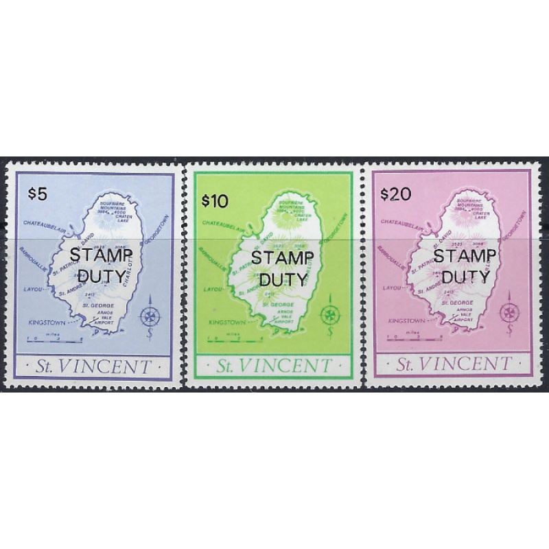 St Vincent AR1-3 MNH 1990 set (ad1036)