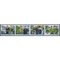 Ireland 726a MNH 1988 strip of 4 been folded (ad1045)