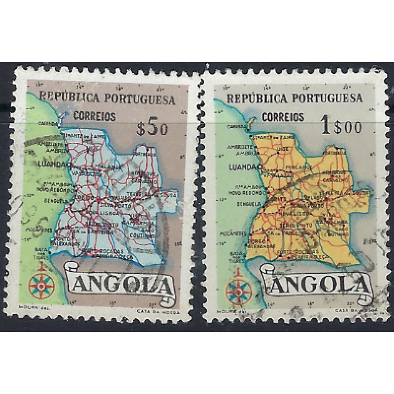 Angola 388-89 Used 1955 issues (ad1055)