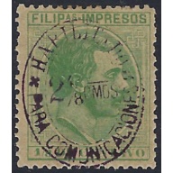 Philippines P1 Used 1886 issue (ad1058)